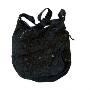 Lululemon Black Dance Floss Travel Messenger Bag